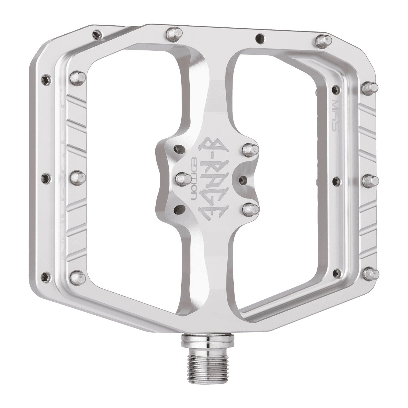Pedale Burgtec Penthouse Flat MK5 B-Rage edition Rhodium Silver