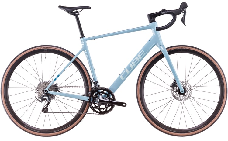 Bicicleta Cube Attain Race Tealgrey Ice 2025 - PlayBike.ro