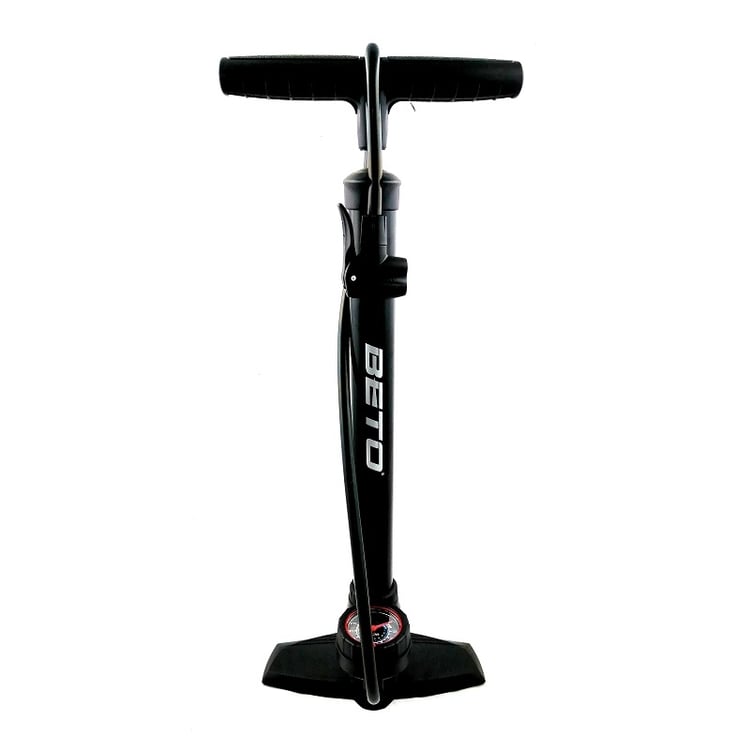 Pompa Da Pavimento Beto CMP-155AG7 – In Lega 25", Con Manometro E Doppia Testa Per Valvole Schrader/Presta