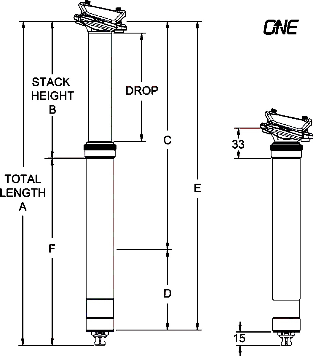 Dropper OneUp Components V2 Drop 120mm - PlayBike.ro