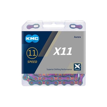 Lant KMC X11 Aurora Blue 11 Viteze 118 Zale - PlayBike.ro