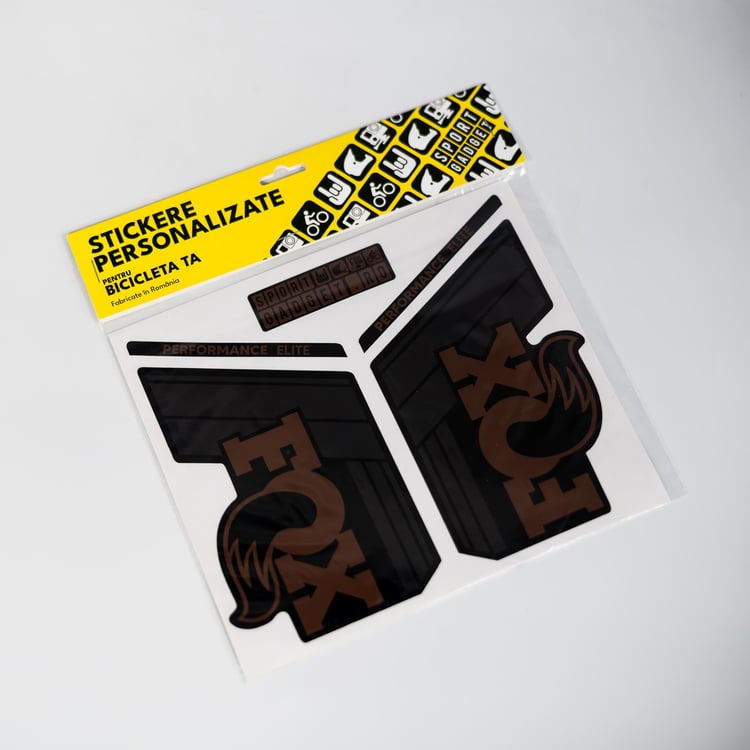 Stickere Furca Fox 38 Performance Elite V1 Replica Decal Kit Brown