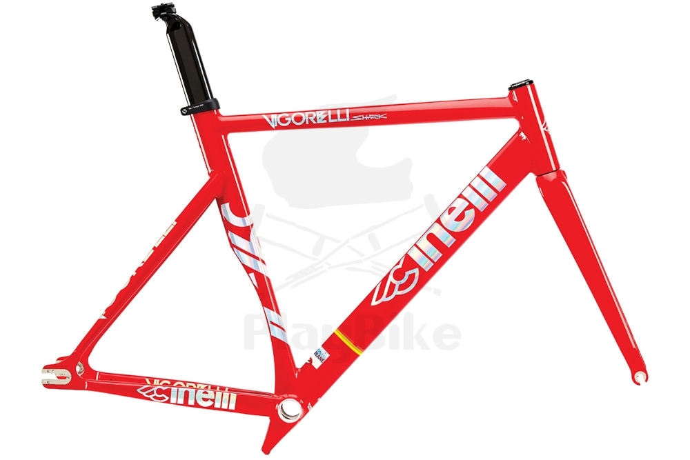 【9/30まで】Cinelli Vigorelli Shark フレームセット Frame Kit Cinelli: Vigorelli Shark Track Alu Red Alert - 2020