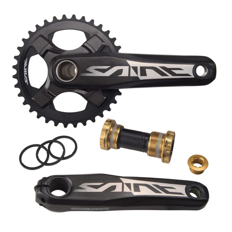 SAINT FC-M820/825 VIA165 クランクセット 38T 36T Angrenaj Shimano Saint FC-M820 36T 170mm - PlayBike.ro