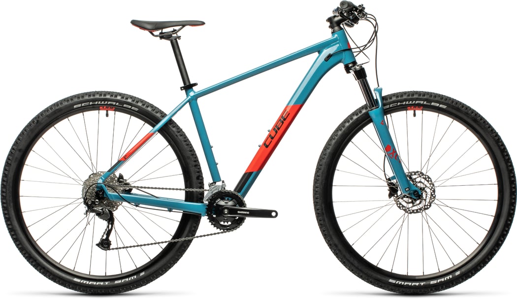 Bicicleta Cube Aim EX Blue Red 2021 - PlayBike.ro