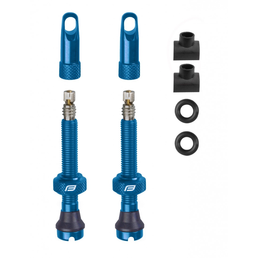 Set Valve Tubeless Force 2xFv 44mm Albastru - PlayBike.ro