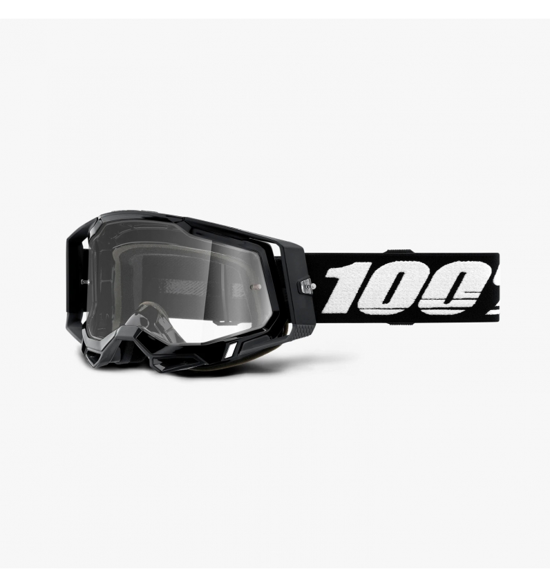 Ochelari 100% Racecraft 2 Goggle Clear Lens Negru - PlayBike.ro