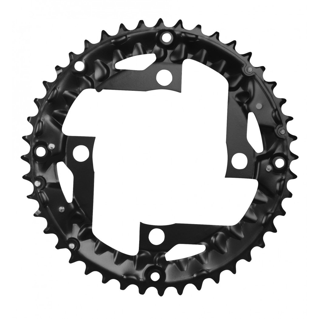 Placa pedalier Force 44T otel neagra - PlayBike.ro