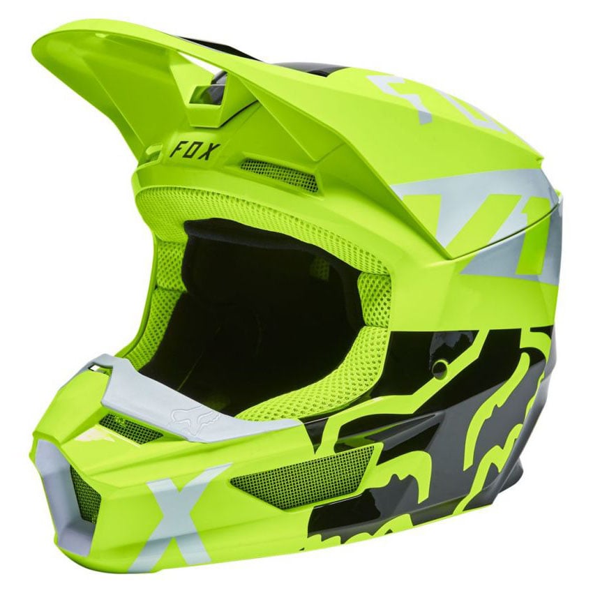 Casca Fullface Fox Racing V1 Skew FLO YLW - PlayBike.ro