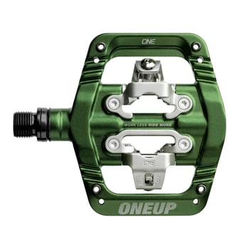 Pedale OneUp Components Clip Pedals Verde inchis