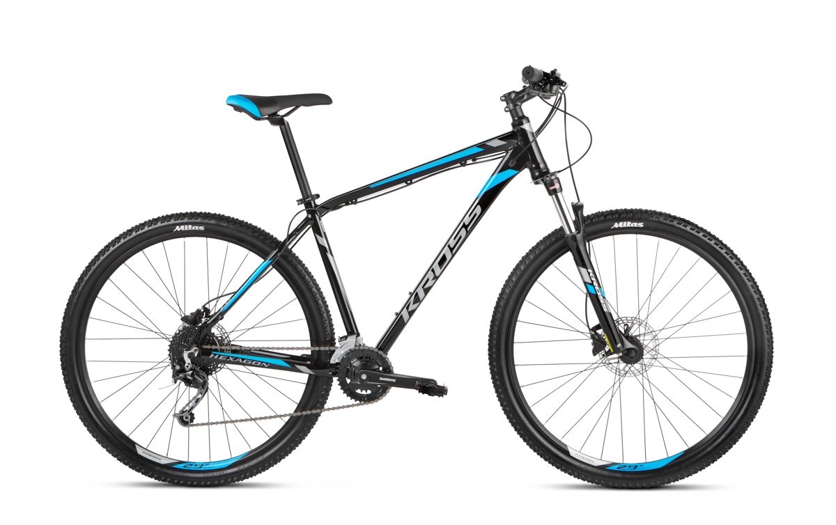 Distract Least Expansion Bicicleta Kross Hexagon 7.0 29 black-graphite-blue glossy 2021 - PlayBike.ro